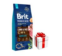 Brit Premium By Nature Sensitive Con agnello e riso 15kg + sorpresa per cani GRATIS