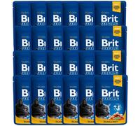 BRIT Premium Cat Adult Salmon and Trout 24 x 100g