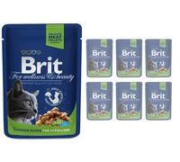 Brit Premium Cat Chicken Slices for Sterilised bustina 100 g