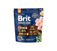 Brit Premium Junior M - Cibo secco per cuccioli di taglia media, 1 kg | Alimento al pollo per cuccioli e cani giovani di taglia media: supporta crescita, muscoli, pelle, pelo e articolazioni.