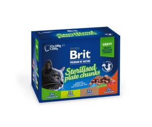 BRIT PREMIUM Pouch Sterile Plate 12x100g per gatti sterilizzati