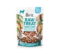 BRIT Raw Treat Freeze Dried Skin Coat 40 g bocconcini liofilizzati di pesce e pollo con probiotici per cani