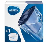 Brita Aluna Caraffa con Filtro Acqua, Imbuto e caraffa - SMMA, Coperchio - ABS, 25 x 8,5 x 25 cm, Blau, 25.0 x 8.5 x 25.0 cm