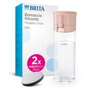 BRITA borraccia filtrante modello Vital (600ml), 2x filtri MicroDisc