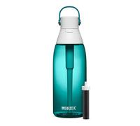Brita Borraccia termica filtrata con cannuccia, riutilizzabile, in plastica senza BPA, in vetro di mare, 1020 ml