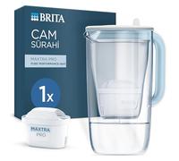 BRITA Brocca in vetro con filtro per purificare l'acqua - Blu chiaro (2,5L)'