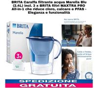 BRITA Caraffa filtrante acqua Marella Blu (2.4L) incl. 3 x BRITA filtri MAXTRA P