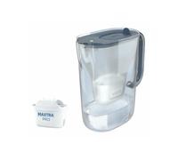 Brita Caraffa filtrante acqua Style Essential Stone Blue (2.4L) incl. 1 x filtro MAXTRA PRO PURE PERFORMANCE che riduce cloro,