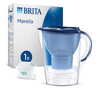 BRITA Caraffa filtrante Marella Blu (2,4l) incl 1 cartuccia filtro acqua rubinetto MAXTRA PRO All-in-1 riduce PFAS,calcare, cloro, alcune impurità e metalli indicatore temporale, eco-imballaggio