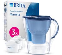 BRITA caraffa filtrante MAXTRA Marella 3x filtri acqua Pure Performance Blu