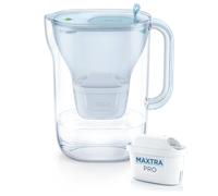 BRITA caraffa filtrante Style eco Cool (2,4 l) glacier blue con 3 filtri MAXTRA PRO inclusi