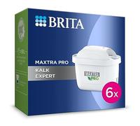 BRITA Cartuccia filtro acqua rubinetto MAXTRA PRO Expert anti-tartaro, confezione da 6 - Ricarica originale per caraffe filtranti BRITA speciale bevande calde (protezione tartaro & elettrodomestico