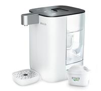 BRITA Distributore di acqua cubo per la casa (4 l) - Con regolazione del volume della tazza e della temperatura, acqua senza batteri grazie alla tecnologia UV-C e alla cartuccia filtrante Maxtra Pro