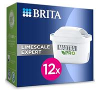 BRITA Filtro acqua rubinetto MAXTRA PRO Limescale Expert confezione da 12 filtri - Riduzione del calcare extra, ideale per bevande calde, filtro originale compatibile con caraffa acqua filtrante BRITA