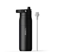 BRITA LARQ Essential - Borraccia (680 ml), in acciaio inox, isolamento a doppia parete (24 ore freddo), con cannuccia e manico rimovibile Soft Touch, lavabile in lavastoviglie