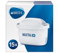 BRITA MAXTRA+ - Cartucce di ricambio per filtro dell'acqua, compatibili con tutte le caraffe BRITA - riducono cloro, calcare e impurità per un gusto eccezionale - Confezione da 15