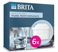 BRITA Maxtra Pro All in One - Cartuccia filtrante per acqua, confezione da 6, ricarica originale BRITA per ridurre impurità, cloro, pesticidi e calcare per l'acqua del rubinetto con un gusto migliore
