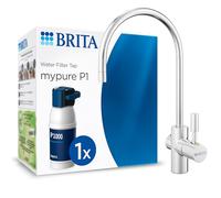 BRITA mypure P1 - Sistema di filtrazione con rubinetto e cartuccia filtrante P1000 - riduce calcare, metalli, cloro e impurità
