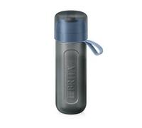 BRITA Borraccia filtrante Attivo Blu Scuro (0,6 L) riduce Cloro, Particelle Belle ≥ 15 µm, Alcuni pesticidi, erbicidi e ormoni. Conserva I minerali come Calcio e Magnesio