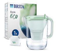 BRITA Waterfilterkan Style Eco Groen (2,4L) incl. 1 filtro MAXTRA PRO All-in-1 PFAS*, chloor en kalkaanslag vermindert, digitale vervangingsindicator, Vaatwasmachinebestendig