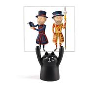 Britain UK London Royal Soldiers - Porta memo a forma di gatto nero