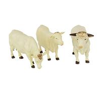 Britains 1:32 Charolais Cows Farm Playset, giocattoli da collezione per animali da fattoria, giocattoli da fattoria compatibili con giocattoli da fattoria in scala 1:32, adatto per collezionisti e