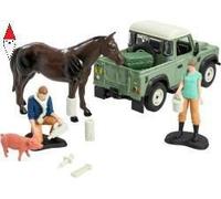 BRITAINS 1/32 LAND ROVER VET SET