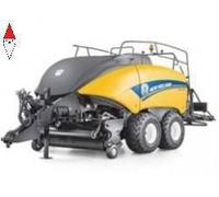 Britains New Holland BigBaler 1290 Plus, giocattolo da fattoria per bambini, giocattolo per trattore, giocattolo New Holland Replica compatibile con animali e giocattoli da fattoria in scala 1:32,