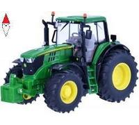 1:32 BRITAINS John Deere 6195M Tractor 2014 Green Yellow LC43150
