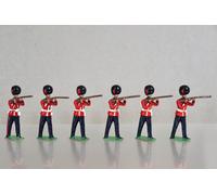 Britains 6 X Coldstream Guardie Soldati IN Piedi Spara Oc
