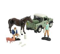 Britains Land Rover - Set di 24 pezzi, con Land Rover in scala 1:32, adatto per bambini dai 3 anni in su