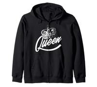 Britannico Crown Queen II Bambini Elisabetta Inghilterra Settant'anni Felpa con Cappuccio