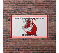 Britannico Da Nascita st Georges Giorno 1.5x0.9m Banner Festa Novità Divertente