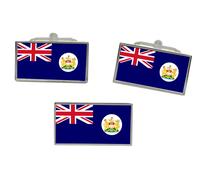 Britannico Hong Kong Bandiera Gemelli E Fermacravatta Set