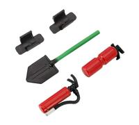 BritBolt 1/10 Accessori per auto in arrampicata RC Accessori Simulazione Extinguisher and Military Pala compatibile con modelli TRX6 90046(Red)