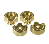 BritBolt 1/10 RC Crawler Assle Upgrade Parti di aggiornamento in ottone Bilancio contrappeso Peso per alloggiamento del portale pneumatico compatibile con vari modelli(2Pair)