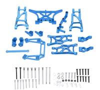 BritBolt 1/10 RC di sospensione posteriore anteriore di aggiornamento in metallo leggero Compatibile con auto RC 2WD(Blue)