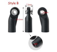 BritBolt 10pcs M4 M4 Plastic Ends Fine Collegamento delle sfere Collegio di collegamento Compatibile con 1 10 RC Crawler e modelli simili(Style B)