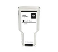 BritBolt 300 ml 6 colori per colorante tintura di pigmento cartuccia compatibile con 730 730 DesignJet T1600 T1600DR T1700 T1700DR T2600 T2600D P2V68A P2V69A P2V70A stampanti(Matte Black)