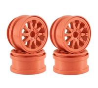 BritBolt 4 Pezzi da 4pcs da 2,2 Pollici per Il del della Ruota per beadlock in plastica Compatibile con 1 10 RC Crawler e Simili Modelli Fuori Strada Come Wraith RR10 RBX10(Orange)