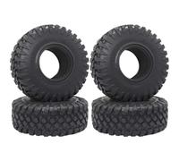 BritBolt 4pcs 2 pneumatici in gomma da 2 pollici 2 pneumatici a 2 ruote 125x48mm compatibile con 1 a 10 RC crawler e modelli simili si adattano a 2 2 ruote