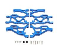 BritBolt 6pcs Metal Suspension Bram Set anteriore e posteriore compatibile con 1 7 Infrazione 1 8 6S RC Auto adatta ai modelli illimitati APPOSTAZIONE Sostituzione Parti di sostituzione(Blue)