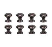 BritBolt 8pcs 1 12 in miniatura Testa rotonda maniglie in metallo Spese Style House Door Woods Compatible con Accessori per mobili per casa modello(Black)