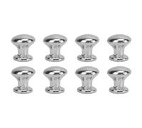 BritBolt 8pcs 1 12 in miniatura Testa rotonda maniglie in metallo Spese Style House Door Woods Compatible con Accessori per mobili per casa modello(Silver)