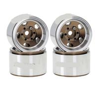 BritBolt Aggiornamento del bordo del di ruote metalliche da 4 pcs da 1 pollice per 1 18 RC Crawler Car compatibile con i modelli in stile SCX24 FMS Crawler Upgrade Parti(A-4pcs)
