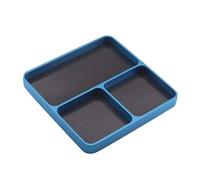 BritBolt AJRC Compatible Magnetic 3 Parti di griglia Messipi di archiviazione 98x98x11mm Vale di manutenzione a spirale in alluminio per automobili RC e strumenti modello di droni(Sky blue)