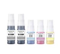 BritBolt Compatibile con MAXIFY GX1050 GX2050 GX2060 GX1060 Inchiostro di ricarica per bottiglia a base d'acqua di colore universale per GI55 GI-55 GI 55 aftermarket(2BK-1C-1M-1Y)