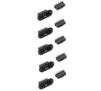 BritBolt Connettore femmina maschio da 8pin mpx plug 5pairs con terminal rosso con guscio nero per service rc Aereo Drone Drone Compatibile con dispositivi RC standard(5pairs black)