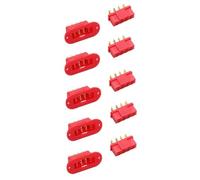 BritBolt Connettore femmina maschio da 8pin mpx plug 5pairs con terminal rosso con guscio nero per service rc Aereo Drone Drone Compatibile con dispositivi RC standard(5pairs red)