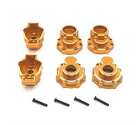 BritBolt Coppa del ponte posteriore ad aggiornamento in metallo per auto RC compatibile con modelli in 1/8 FS come squali di serbatoio e veicoli a telecomando Thunder Parti di sostituzione(Yellow)